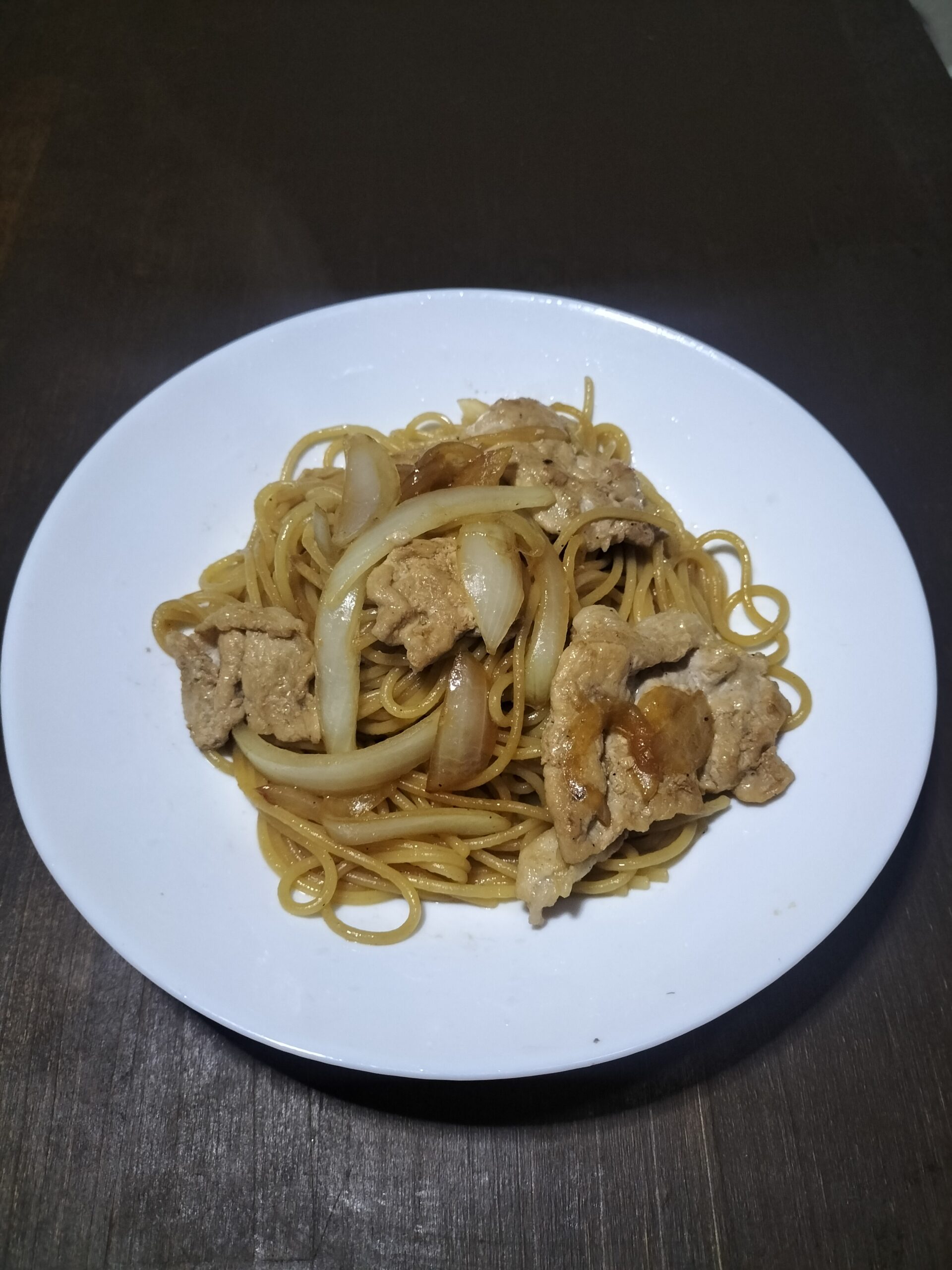 豚バラにんにくパスタ